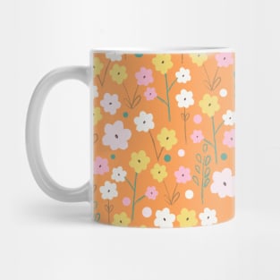 Cute Hand Drawn Flowers Mug